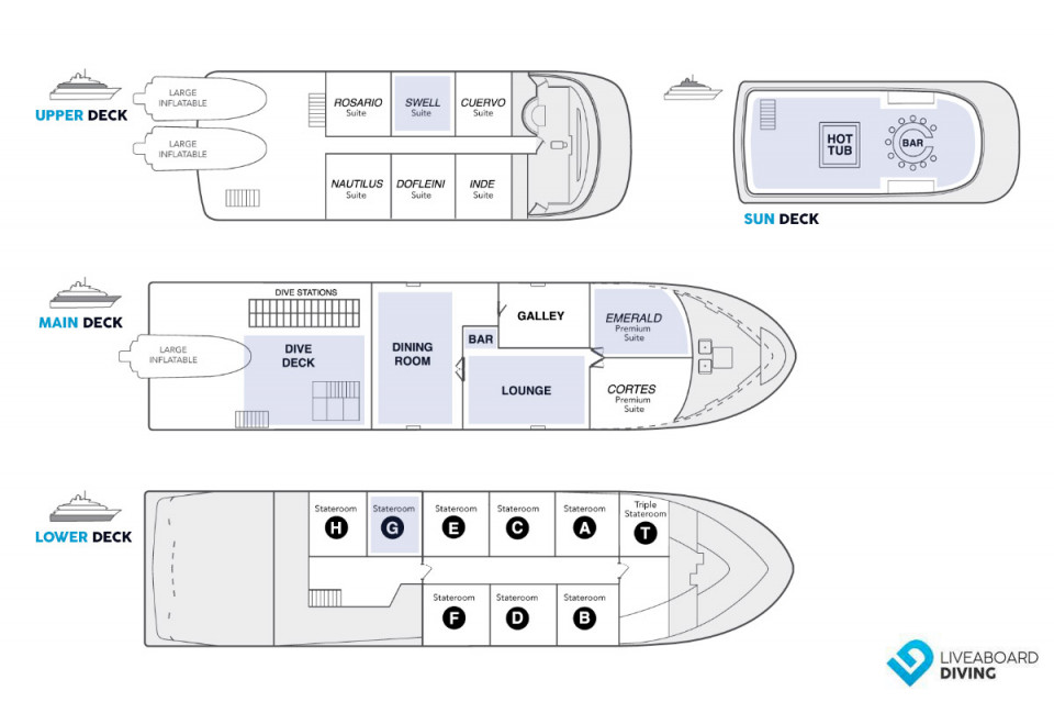 Nautilus Belle Amie Deck Plan