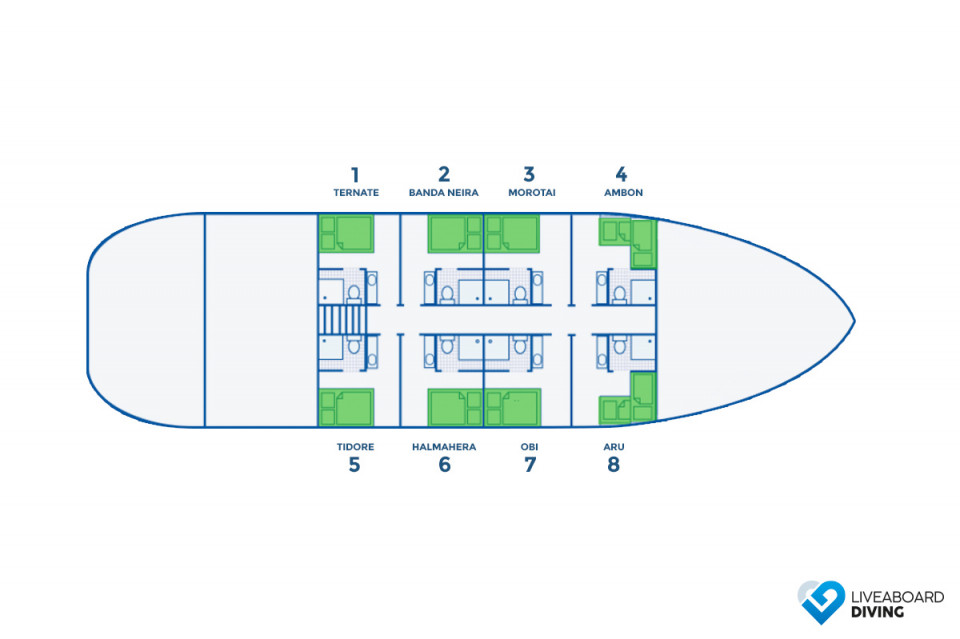 Pindito Deck Plan