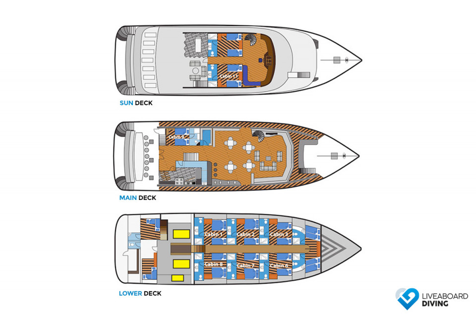 Conte Max Deck Plan